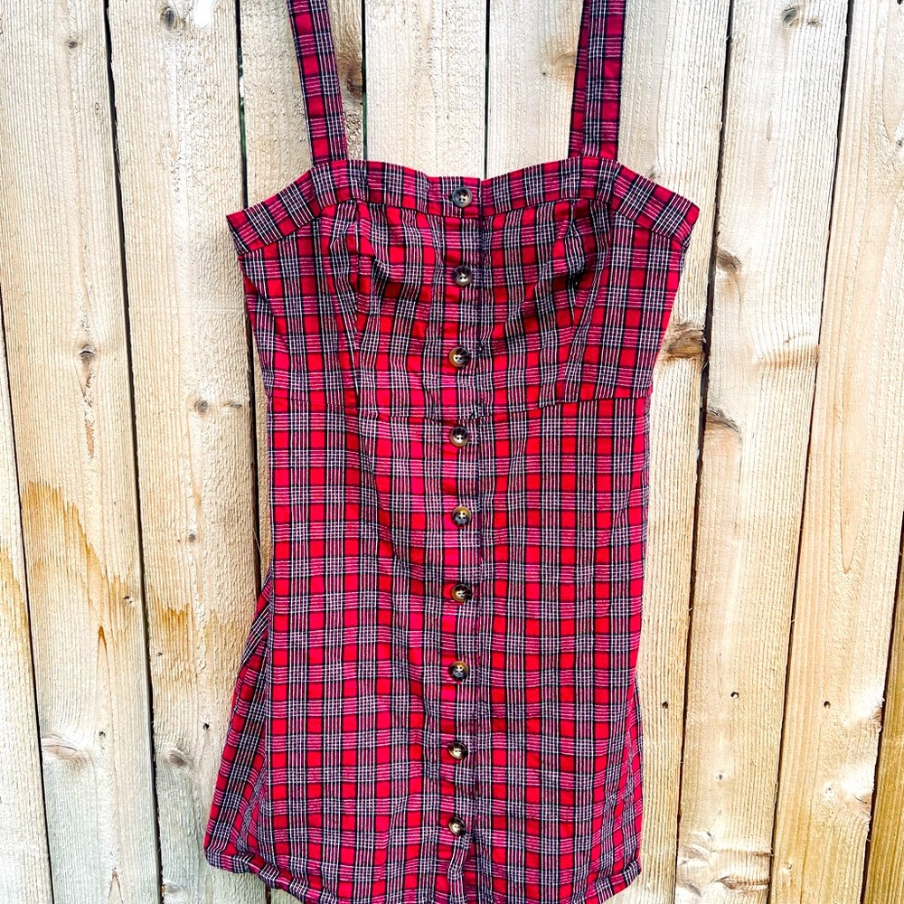 HOLLISTER Plaid Sundress Size Medium
